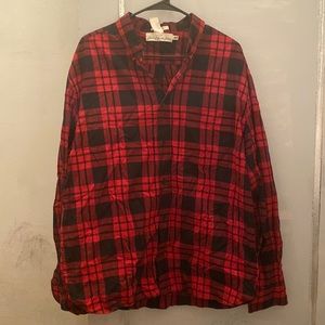 Mens Buffalo plaid button down shirt